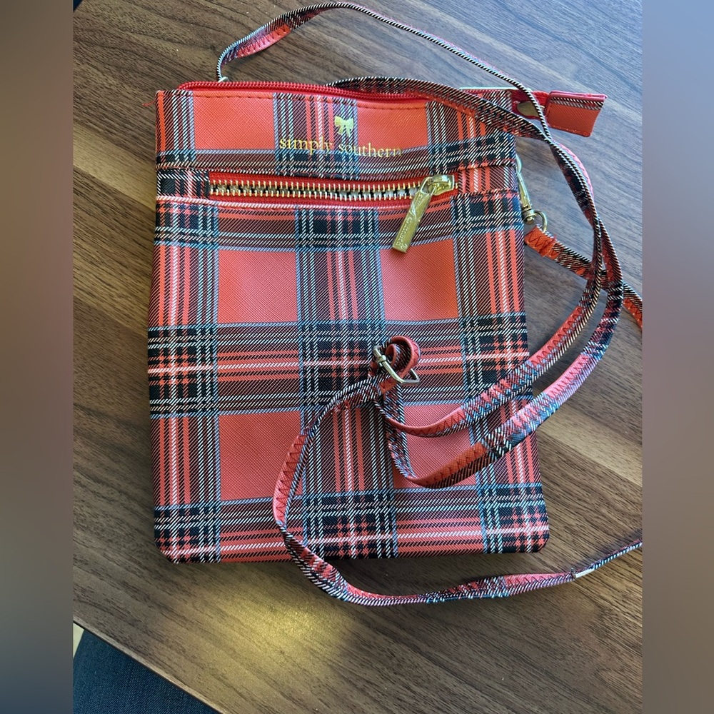 Simply Southern plaid crossbody bag